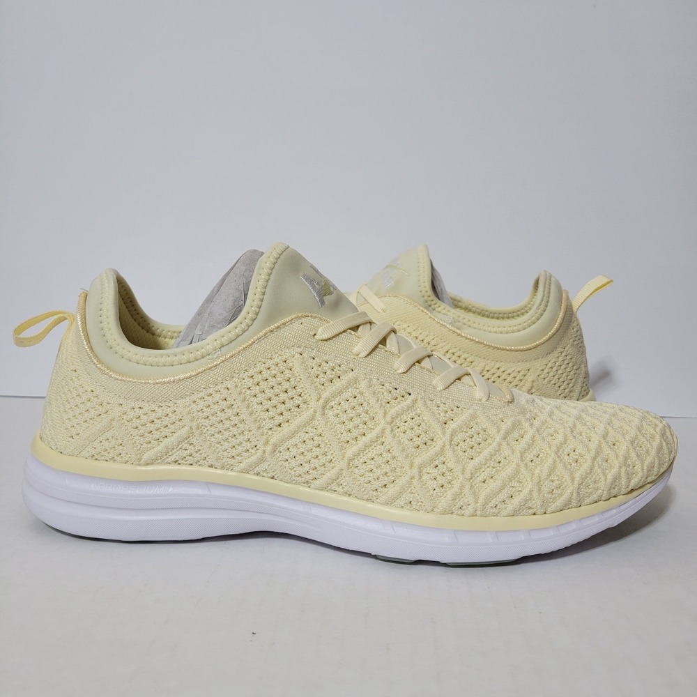 APL TechLoom Phantom Shoes Mens Size 13 Yellow Athletic Running Knit Lightweight